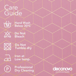 Deconovo Eyelet Curtains, Gold Diamond Printed Blackout Curtains, Thermal Insulated Curtains, W52 X L90 Inch, Pink, One Pair - thumbnail 7