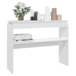 Vidaxl Console Table High Gloss White 102X30X80 Cm Engineered Wood - thumbnail 3