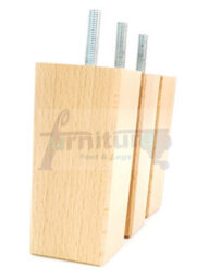 L&F 4X Replacement Furniture Legs Solid Wood 110mm High Sofas Chairs Settee Cabinets Legs M8 Tsp2055 Natural - thumbnail 4