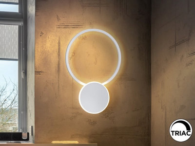 Luminosa Lighting Luminosa Omnio Integrated Led Wall Lamp White 3000K - Uk Stock - image 1