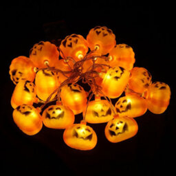 Living And Home Halloween Pumpkin 3M Led String Lights Battery Operated Decor Warm White - thumbnail 3