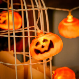 Living And Home Halloween Pumpkin 3M Led String Lights Battery Operated Decor Warm White - thumbnail 5