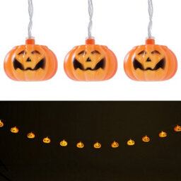 Living And Home Halloween Pumpkin 3M Led String Lights Battery Operated Decor Warm White - thumbnail 4