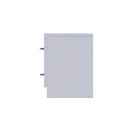 2 Drawer Bedside Table Cabinet Bedroom Furniture Grey Gloss Front Matt Frame - thumbnail 4