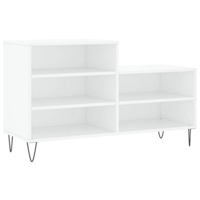 Berkfield Modern Shoe Cabinet White 102X36X60 Cm Engineered Wood