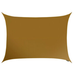 Kookaburra 4M X 3M Rectangle Waterproof Mocha Garden Patio Sun Shade Sail Canopy 98% Uv Block With Free Rope