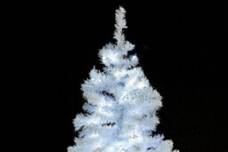 Shatchi 8Ft Prelit White Alaskan Pine Christmas Tree Cool White Leds - thumbnail 6