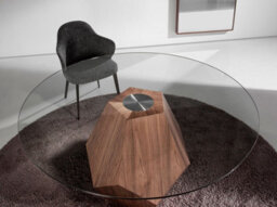 Angel Cerda Stylish Dark Grey Fabric And Leatherette Dining Chair - thumbnail 5