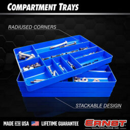 Ernst 5012 Tool Organiser Tray Blue, 10 Compartments, 11 X 16 In - thumbnail 3