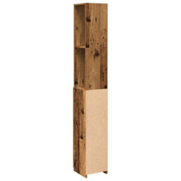 Walplus Bathroom Cabinet Old Wood 25X25X170 Cm Engineered Wood - thumbnail 6