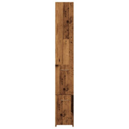 Walplus Bathroom Cabinet Old Wood 25X25X170 Cm Engineered Wood - thumbnail 4