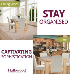 Hallowood Furniture Newquay Oak Flip Top Extending Table With 4 Upholstered Chairs In Beige Fabric - thumbnail 6