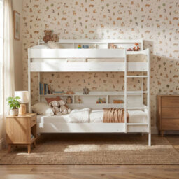 Nöa & Nani Minna Space Saving Bunk Bed With Storage Units In White - thumbnail 3
