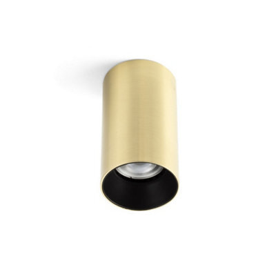 Luminosa Lighting Luminosa Stan Surface Mounted Downlight Ceiling Light Gold, Gu10