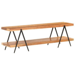 Berkfield Industrial Tv Cabinet 160X40X50 Cm Solid Acacia Wood - thumbnail 9