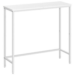 White Console Table Compact Display Table Sofa Table 75 X 24 X 75 Cm Entryway - thumbnail 5