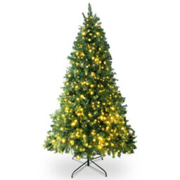 Pelle & Sol 4/5/6/7Ft Pre Lit Artificial Xmas Tree 400/760/1142/1560 Alaskan Pine Tip 200/300/400/600 Led 8 Light Mode With Timer
