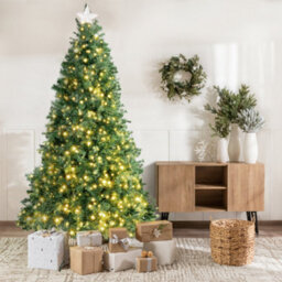 Pelle & Sol 4/5/6/7Ft Pre Lit Artificial Xmas Tree 400/760/1142/1560 Alaskan Pine Tip 200/300/400/600 Led 8 Light Mode With Timer - thumbnail 5