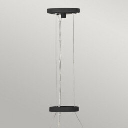 Luminosa Lighting Luminosa Hinkley Willow Cylindrical Pendant Ceiling Light Carbon Black With Deluxe Gold - thumbnail 2