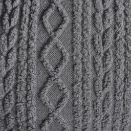 OHS Fleece Duvet Cover Set Cable Knit Warm Reversible Quilt Bedding, Cream - Single - thumbnail 4