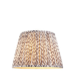 Loops 40Cm Handcrafted Pearl Grey Tapered Lamp Shade With Elegant Pleated Design - thumbnail 1