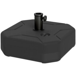 Outsunny Square Garden Parasol Base, Sand/water Filled Parasol Stand, Black - thumbnail 2