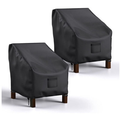 Garden Chair Cover, Protective Cover - Set Of 2, Outdoor Armchair Oxford Cloth Protector, Waterproof - image 1