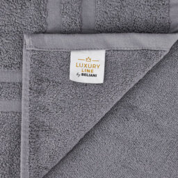 Beliani Set Of 11 Towels Areora Cotton Light Grey - thumbnail 6