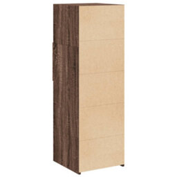 Berkfield Highboard Brown Oak 40X42.5X124 Cm Engineered Wood - thumbnail 6
