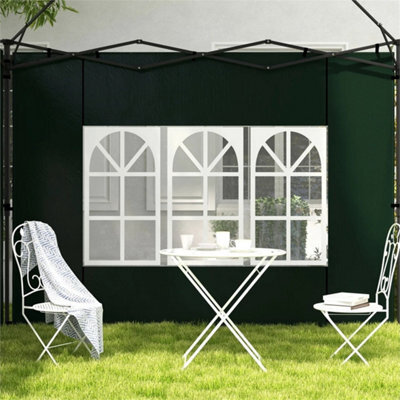 Gazebo Side Panels For 3X3(M) Or 3X6M Gazebo Canopy, 2 Pack, Green - image 1