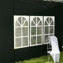 Gazebo Side Panels For 3X3(M) Or 3X6M Gazebo Canopy, 2 Pack, Green - thumbnail 4