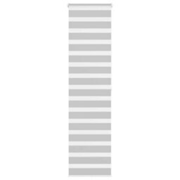 Berkfield Zebra Blind Light Grey 65X200 Cm Fabric Width 60.9 Cm Polyester - thumbnail 1