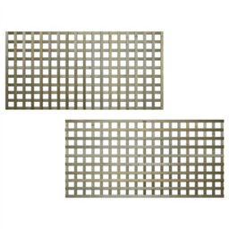 Premier Garden Supplies Flat Top Wooden Trellis Panel 6Ft X 3Ft (5 Pack) Privacy Square Lattice Fencing Topper Extension For Climbing Plant Support - thumbnail 5