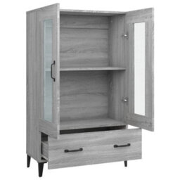 Berkfield Highboard Grey Sonoma 70X31X115 Cm Engineered Wood - thumbnail 6