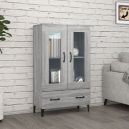 Berkfield Highboard Grey Sonoma 70X31X115 Cm Engineered Wood - thumbnail 1