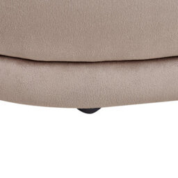 Beliani Upholstered Bench Ellendale Velvet Taupe - thumbnail 5