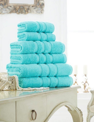 Gc Gaveno Cavailia 4 Pack Zero Twist Hand Towel 50X80 Aqua Quick Absorbent & Super Soft Towels