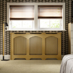 Colours Cambridge Large Oak Veneer Traditional Radiator Cover 900mm(H) 1710mm(W) 200mm(D) - thumbnail 1
