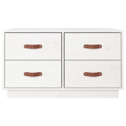 Walplus Coffee Table White 80X80X45 Cm Solid Wood Pine - thumbnail 6