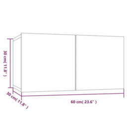 Berkfield 4 Piece Tv Cabinet Set Sonoma Oak Engineered Wood - thumbnail 9