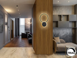 Luminosa Lighting Luminosa Omnio Integrated Led Wall Lamp Black 3000K - Uk Stock - thumbnail 2