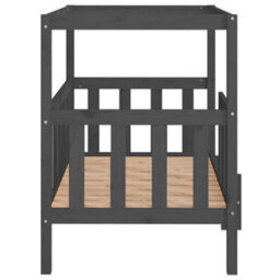 Berkfield Rustic Dog Bed Grey 105.5 X 83.5 X 100 Cm Solid Wood Pine - thumbnail 6