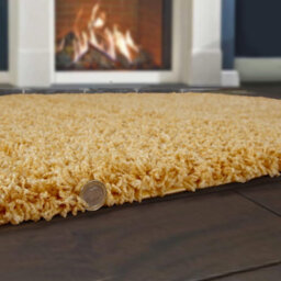 UETIAN Luxurious Shaggy Rugs Soft Extra Thick Area Rugs Heavy 5Cm Dense Pile For Living Room Bedroom Hallway (Gold, 160 X 230Cm) - thumbnail 2