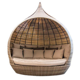 Fonteyn Rattan Corone Outdoor Garden Daybed - thumbnail 4