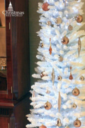Christmas Tree World The Pre-Lit 6Ft/180Cm White Italian Pencilimo Christmas Tree - thumbnail 5