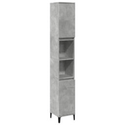 Walplus Bathroom Cabinet Concrete Grey 30X30X190 Cm Engineered Wood - thumbnail 2
