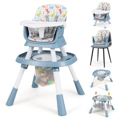 Gainoom 16-In-1 Blue Convertible Baby High Chair Multifunctional Kids Chair - image 1