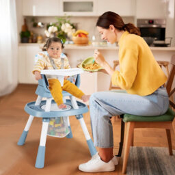 Gainoom 16-In-1 Blue Convertible Baby High Chair Multifunctional Kids Chair - thumbnail 4