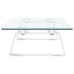 Walplus Monitor Stand White 60X20X8 Cm Tempered Glass And Metal - thumbnail 5