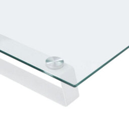Walplus Monitor Stand White 60X20X8 Cm Tempered Glass And Metal - thumbnail 7